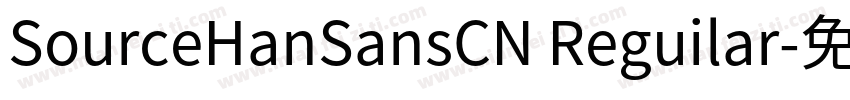 SourceHanSansCN Reguilar字体转换